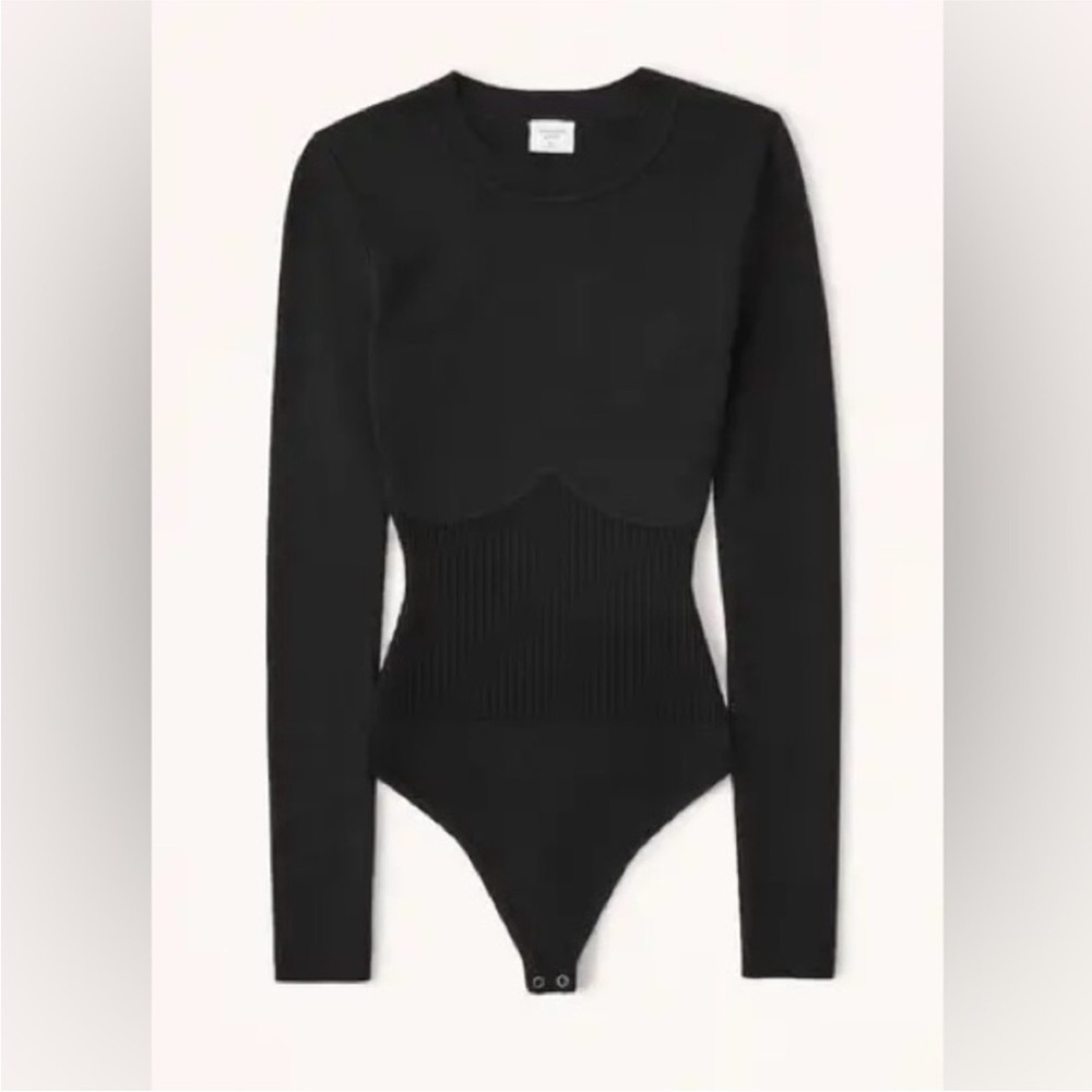 Abercrombie & Fitch Corset Sweater Bodysuit
